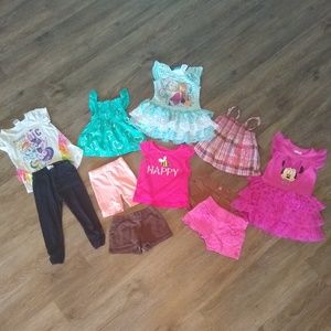 10 piece lot of girls 2T Warm Weather clothes